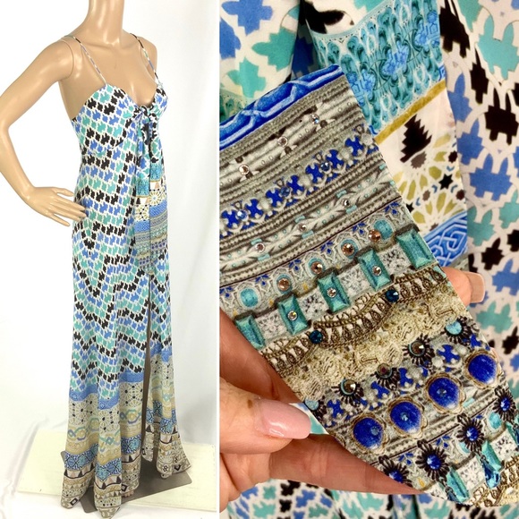 🔥‼️SOLD‼️🔥 CAMILLA FRANKS Blue Silk overlay - Picture 8 of 9